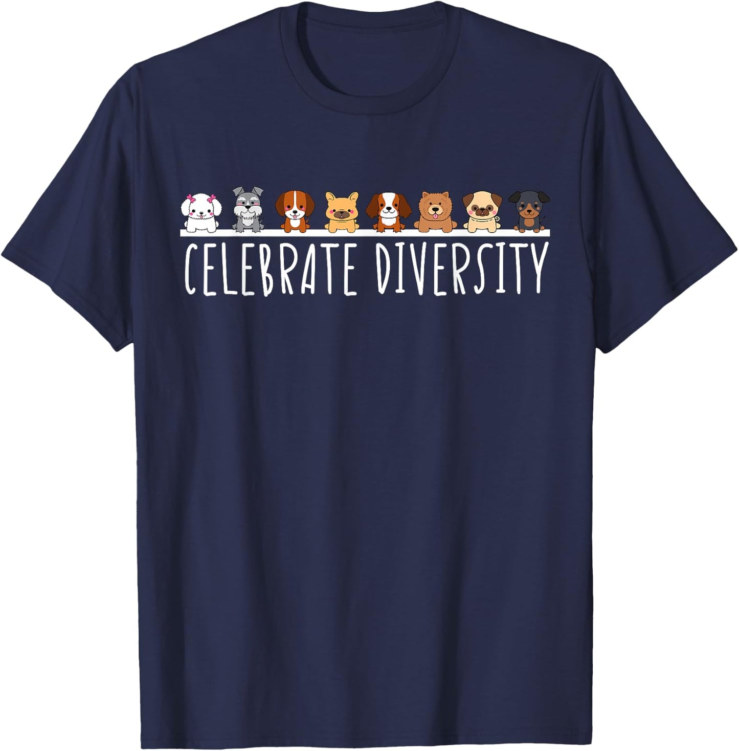 Dog Lovers Gift Dog Mum Celebrations Variety Dog Dad Women T-Shirt - T-Shirt | Navy