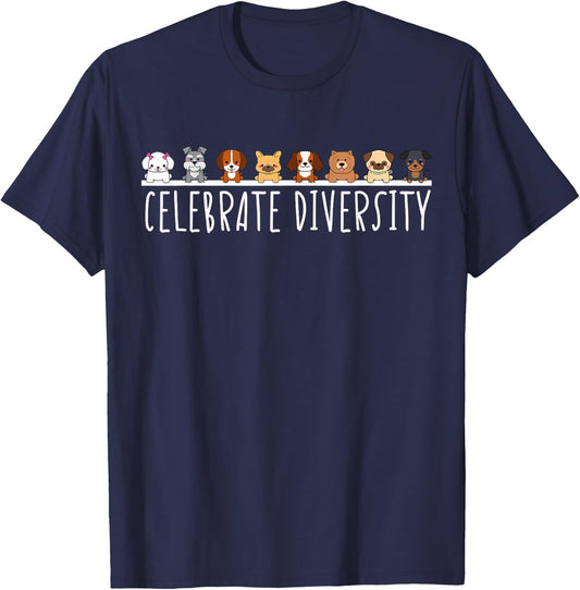 Dog Lovers Gift Dog Mum Celebrations Variety Dog Dad Women T-Shirt - T-Shirt | Navy