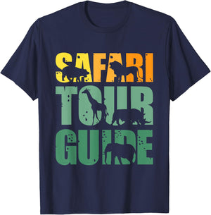 Safari Tour Guide Safari Outfit Safari Costume Safari T-Shirt - T-Shirt | Navy