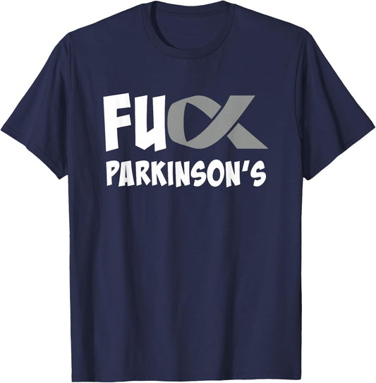 Parkinson's Disease Awareness Month Fuck Parkinson's T-Shirt - T-Shirt | Navy