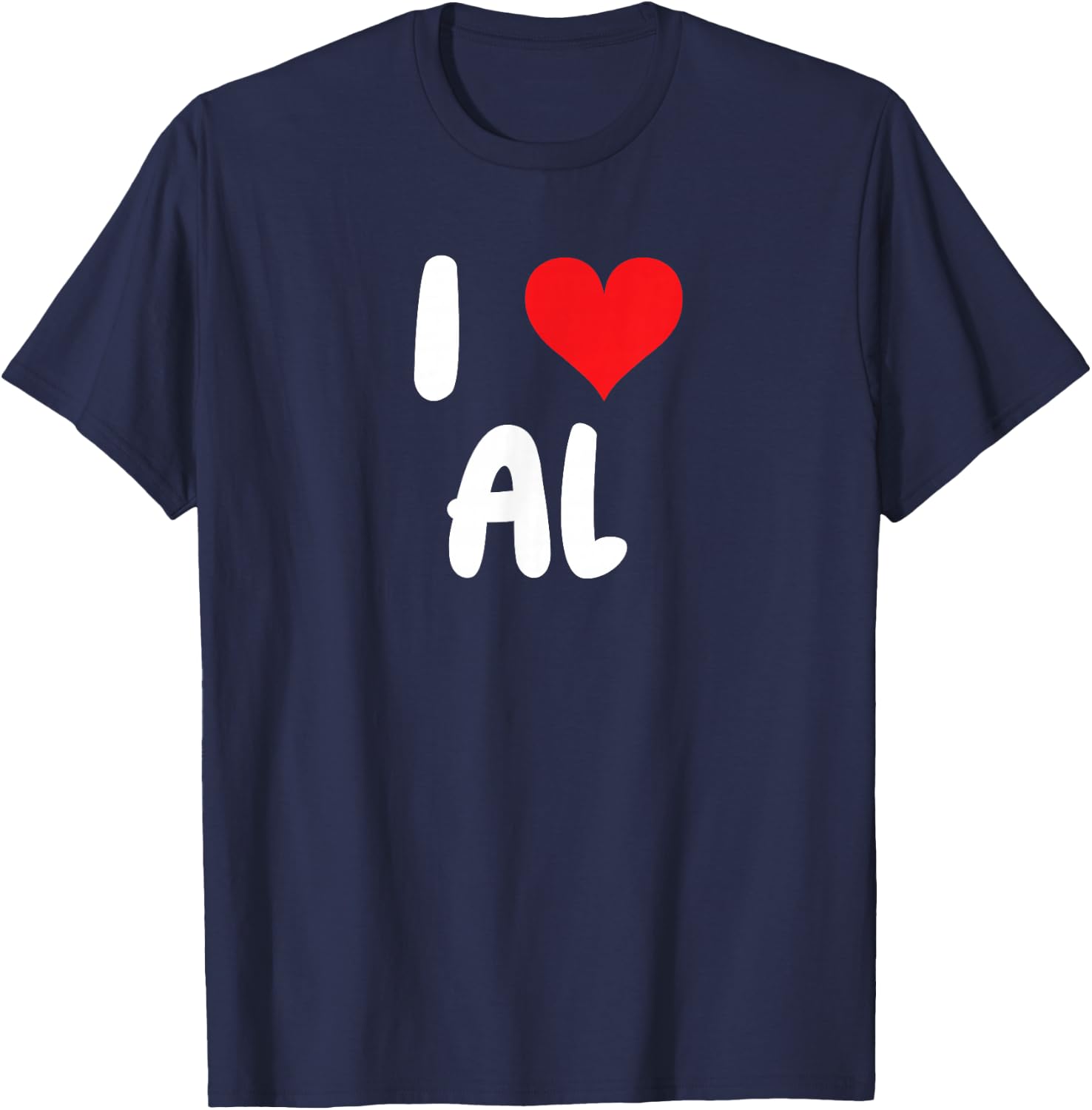 I Love Al - Heart - Name T-Shirt - T-Shirt | Navy