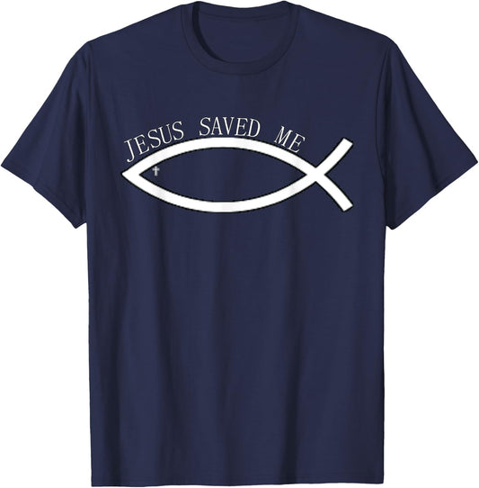 Jesus saved me T-Shirt - T-Shirt | Navy