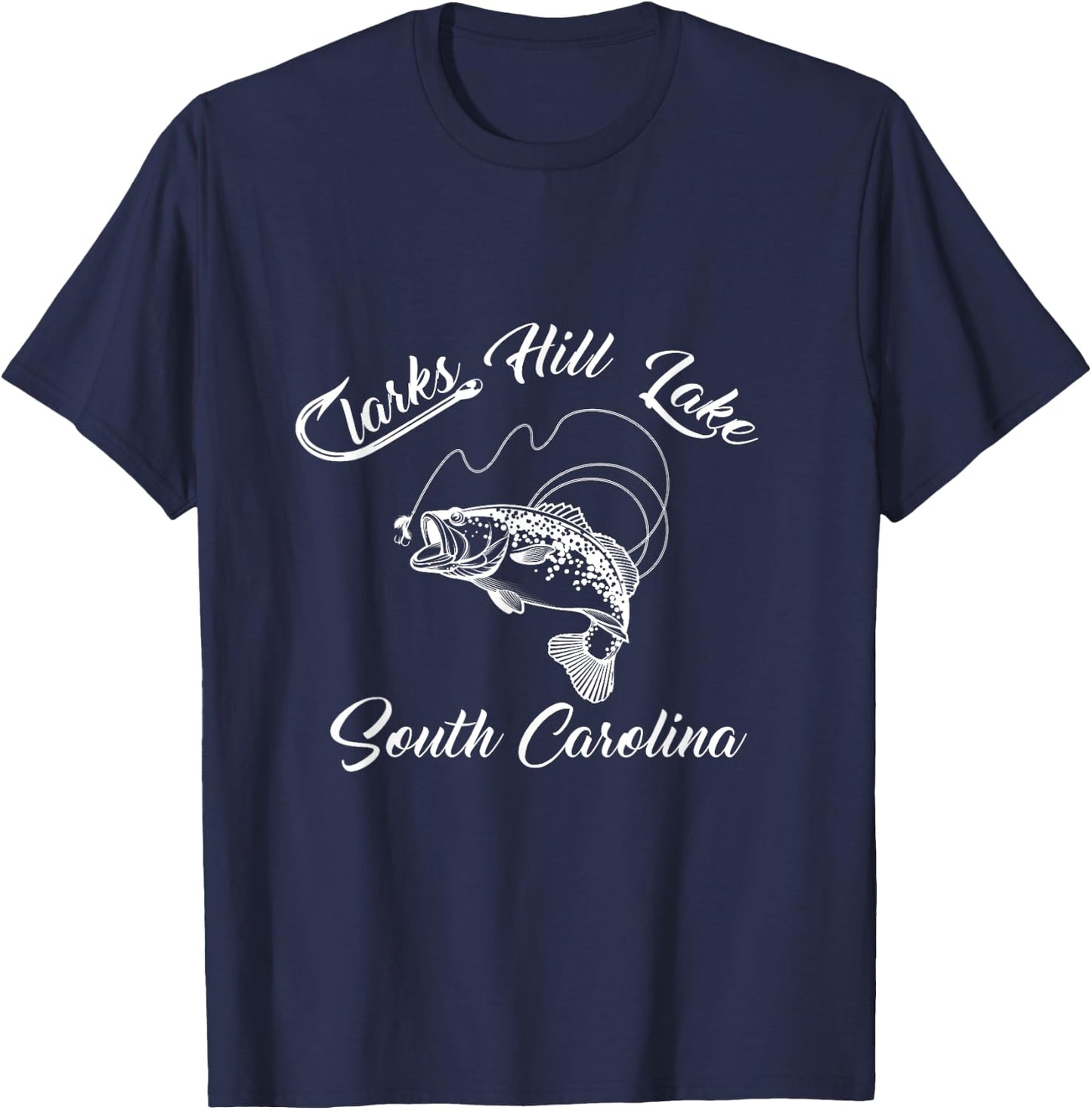 Clarks Hill Lake South Carolina T-Shirt - T-Shirt | Navy
