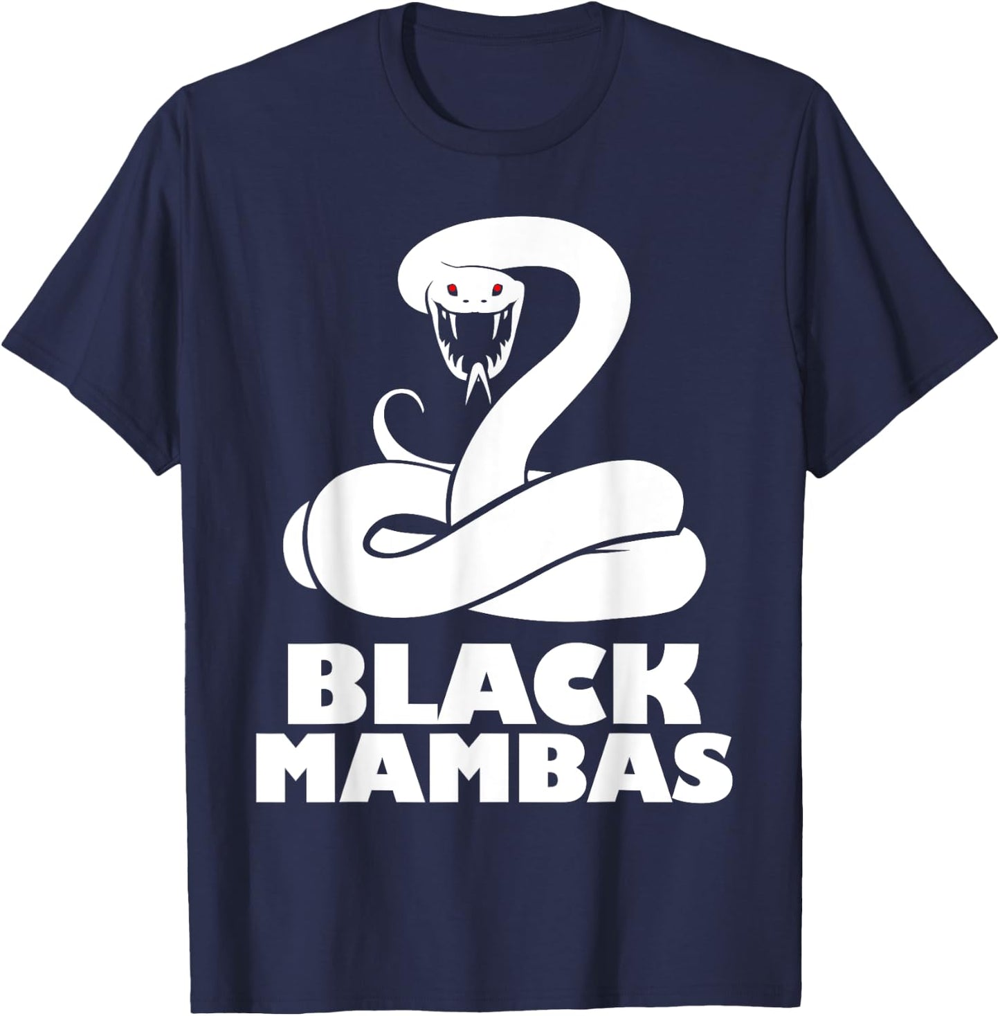 Black Mambas Are My Spirit Animal Scary Snake T-Shirt - T-Shirt | Navy