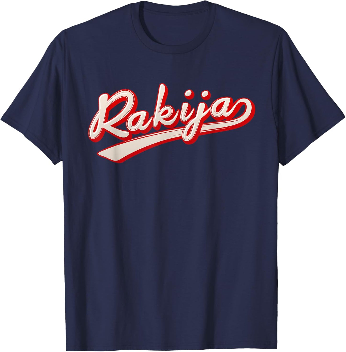 Serbian Croatian Traditional Drink Ex Yugoslavia Rakija T-Shirt - T-Shirt | Navy