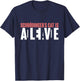 Schrödingers Cat is Dead and Alive Funny Schroedingers Cat T-Shirt - T-Shirt | Navy