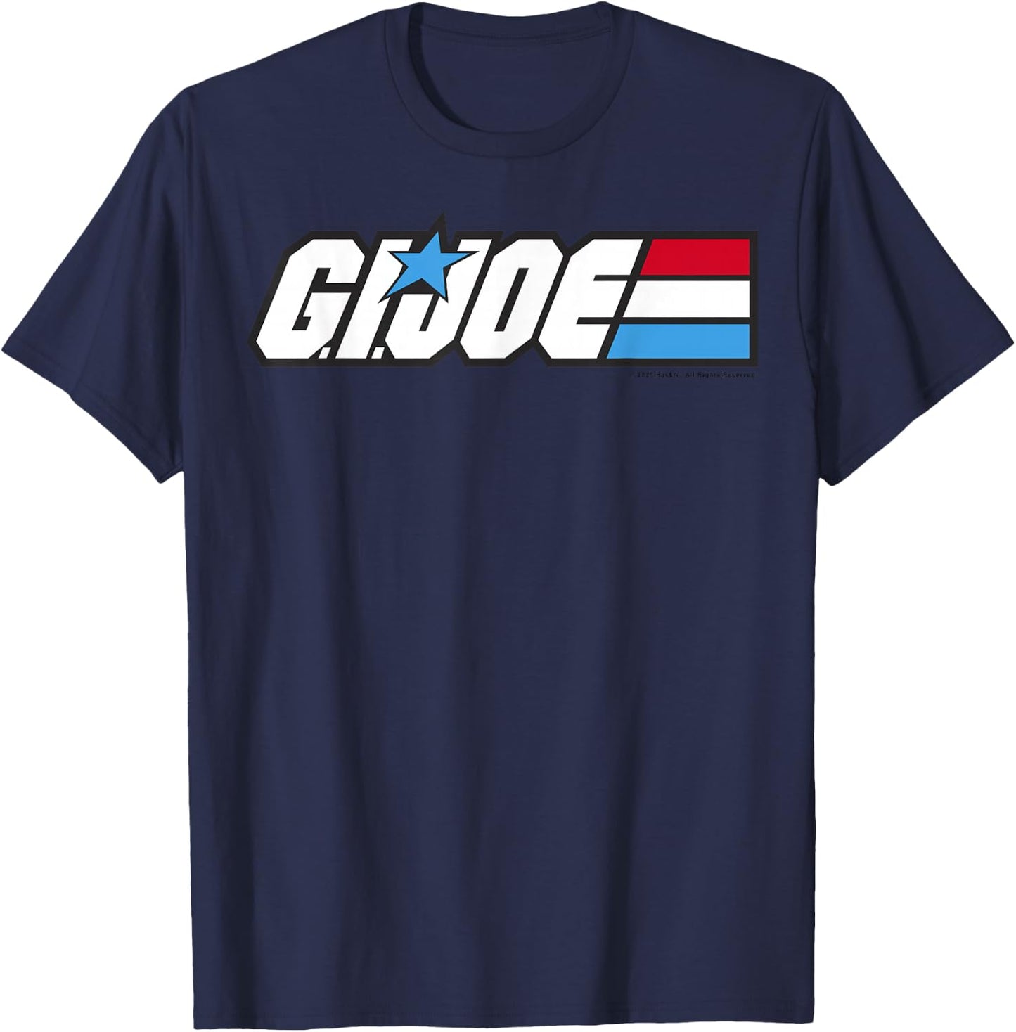 G.I. Joe American Hero Red White & Blue Simple Logo T-Shirt - T-Shirt | Navy