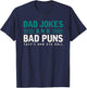 Dad Jokes And Bad Puns Thats How Eye Roll Funny Dad Joke T-Shirt - T-Shirt | Navy
