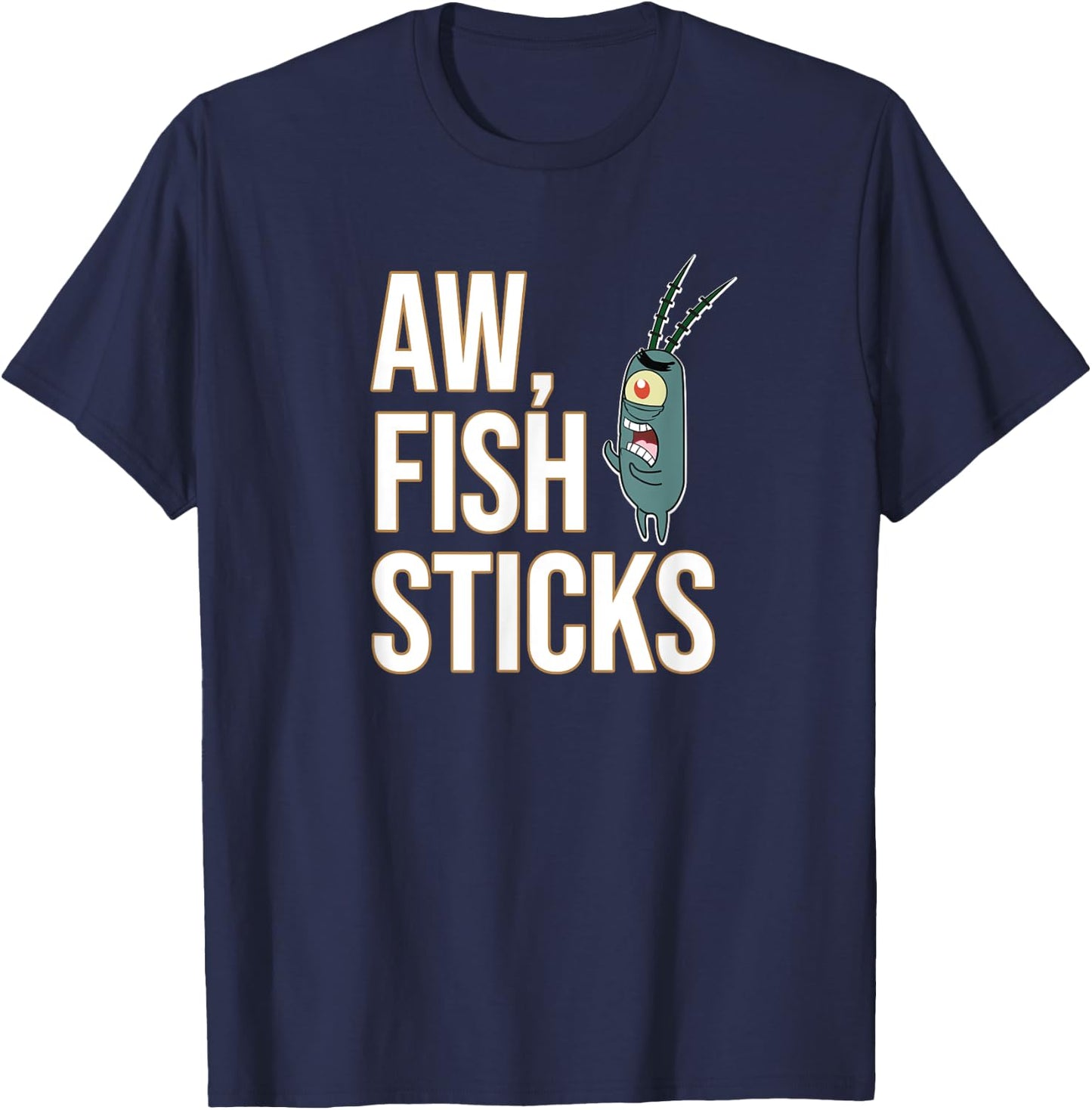 Mademark x SpongeBob SquarePants - Plankton - Aw, Fish Sticks T-Shirt - T-Shirt | Navy