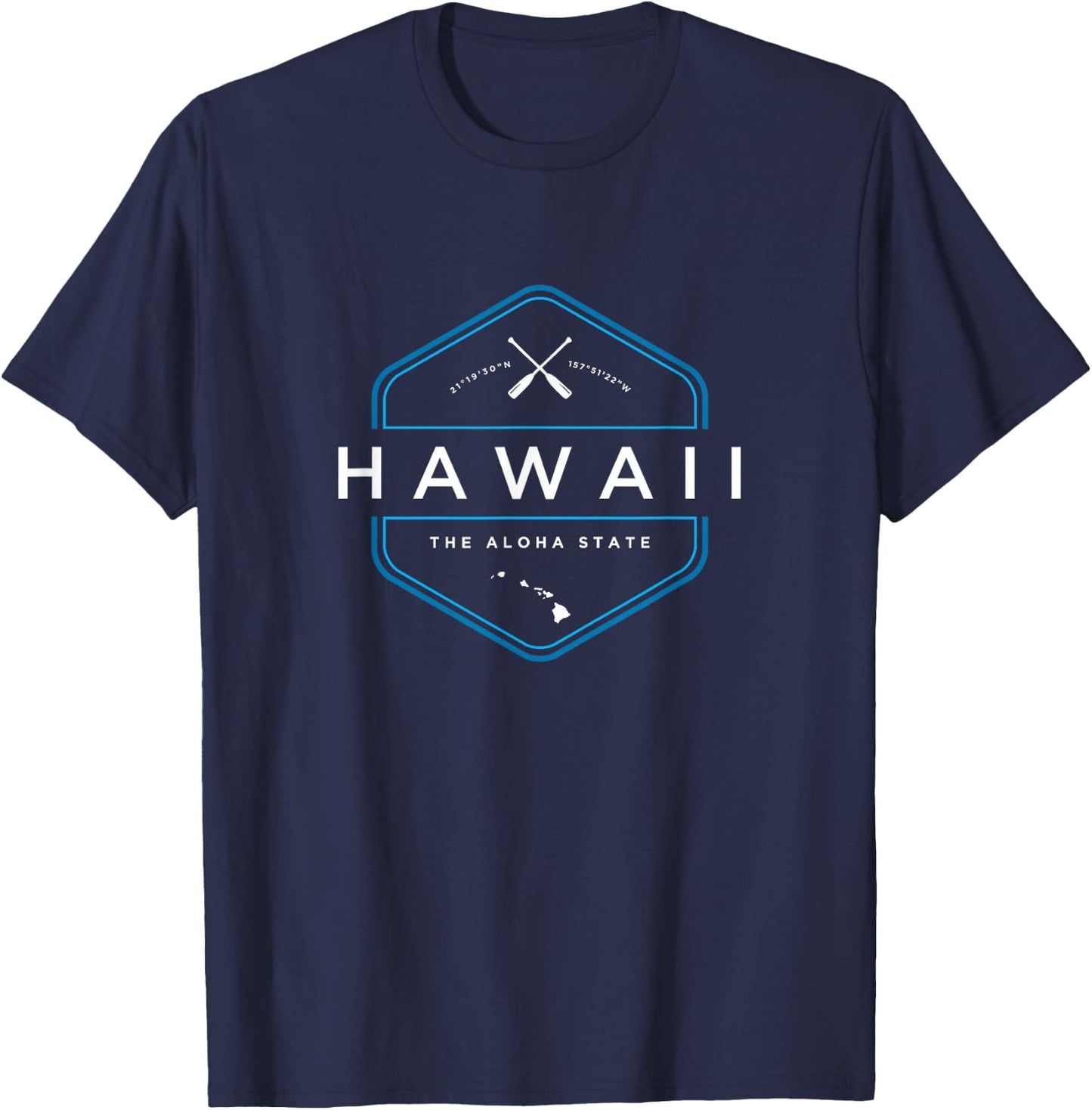 Hawaii Beach Graphic T-Shirt - T-Shirt | Navy