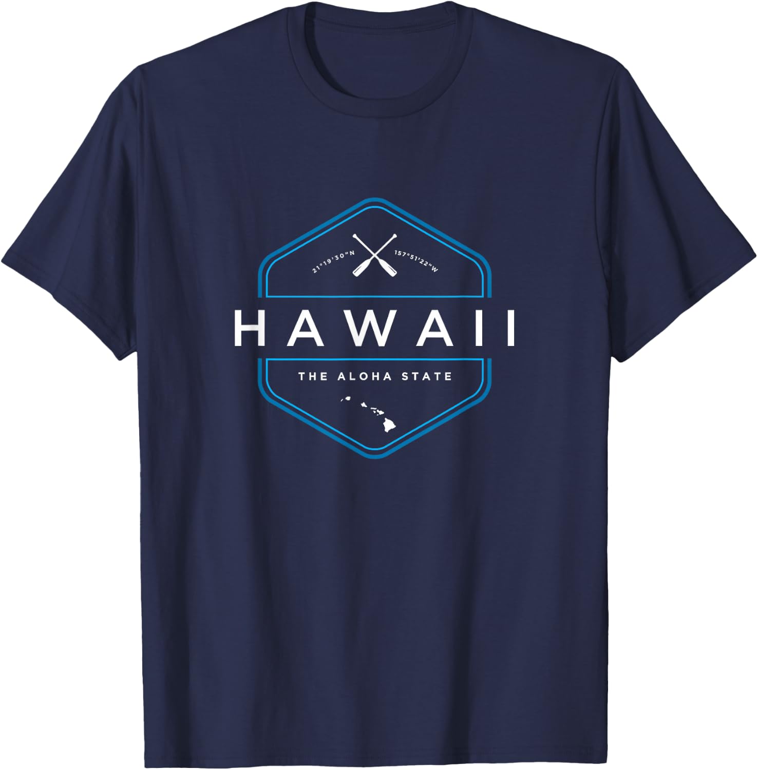 Hawaii Beach Graphic T-Shirt - T-Shirt | Navy