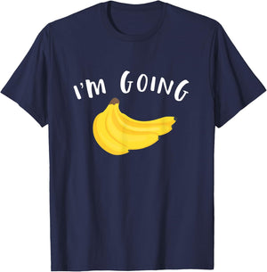 Funny Bananas Shirt | Im Going Bananas T-Shirt - T-Shirt | Navy