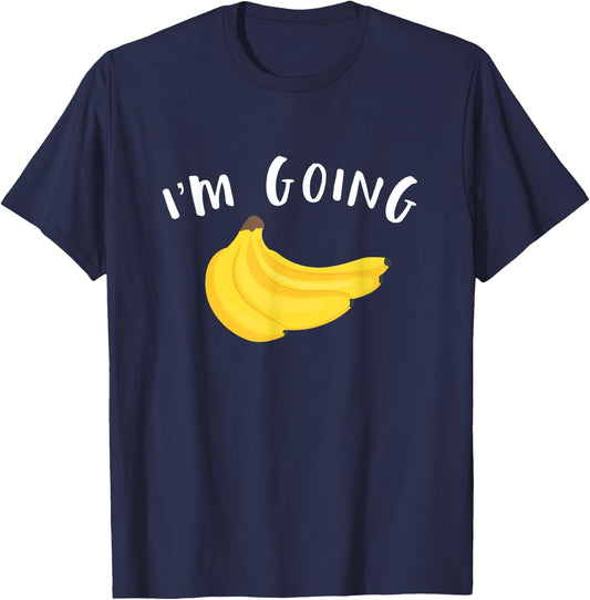 Funny Bananas Shirt | Im Going Bananas T-Shirt - T-Shirt | Navy