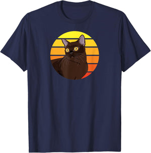 Burmese Cat Lover Gift T-Shirt - T-Shirt | Navy