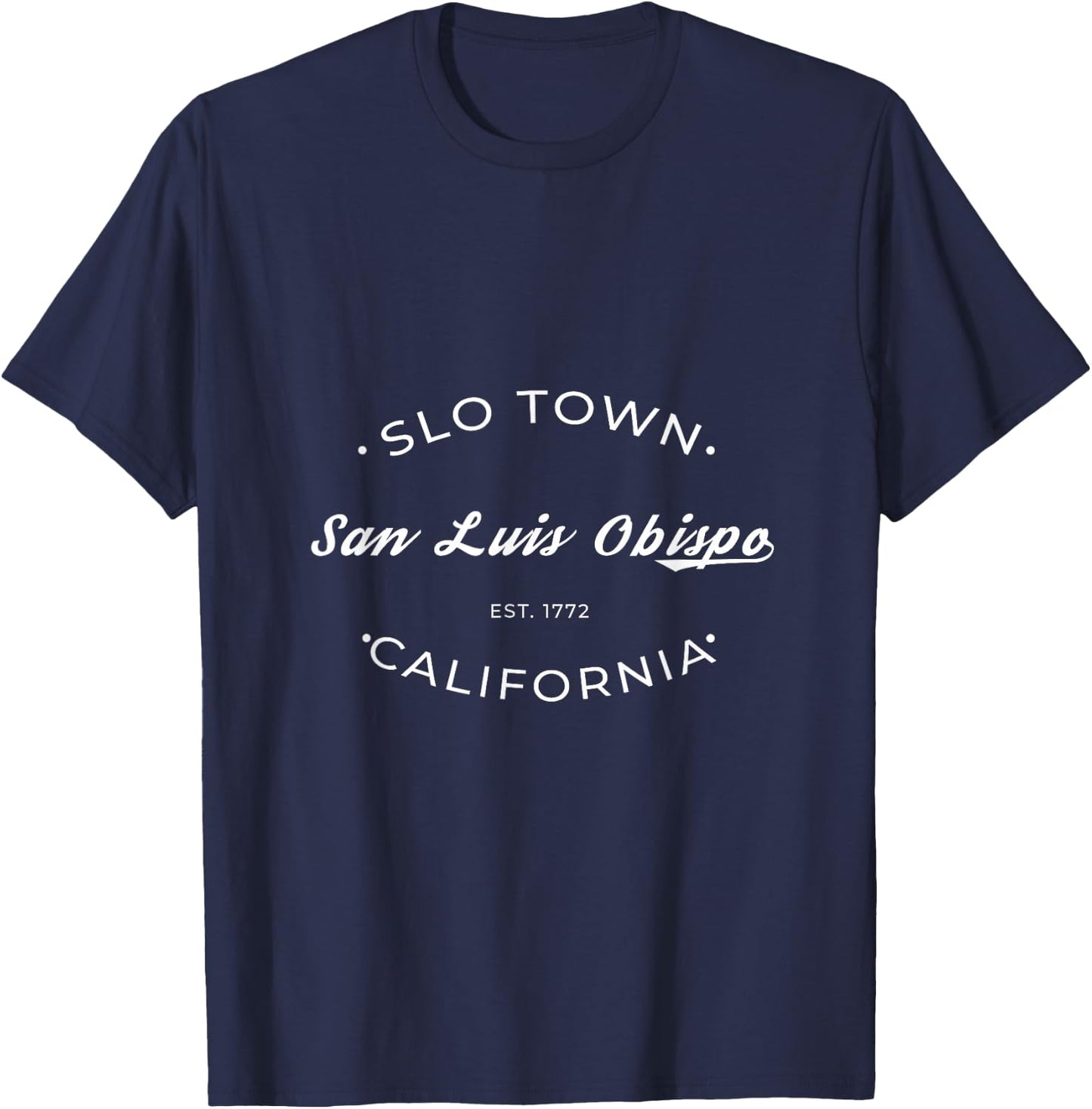 San Luis Obispo SLO Town Retro Logo T-Shirt - T-Shirt | Navy