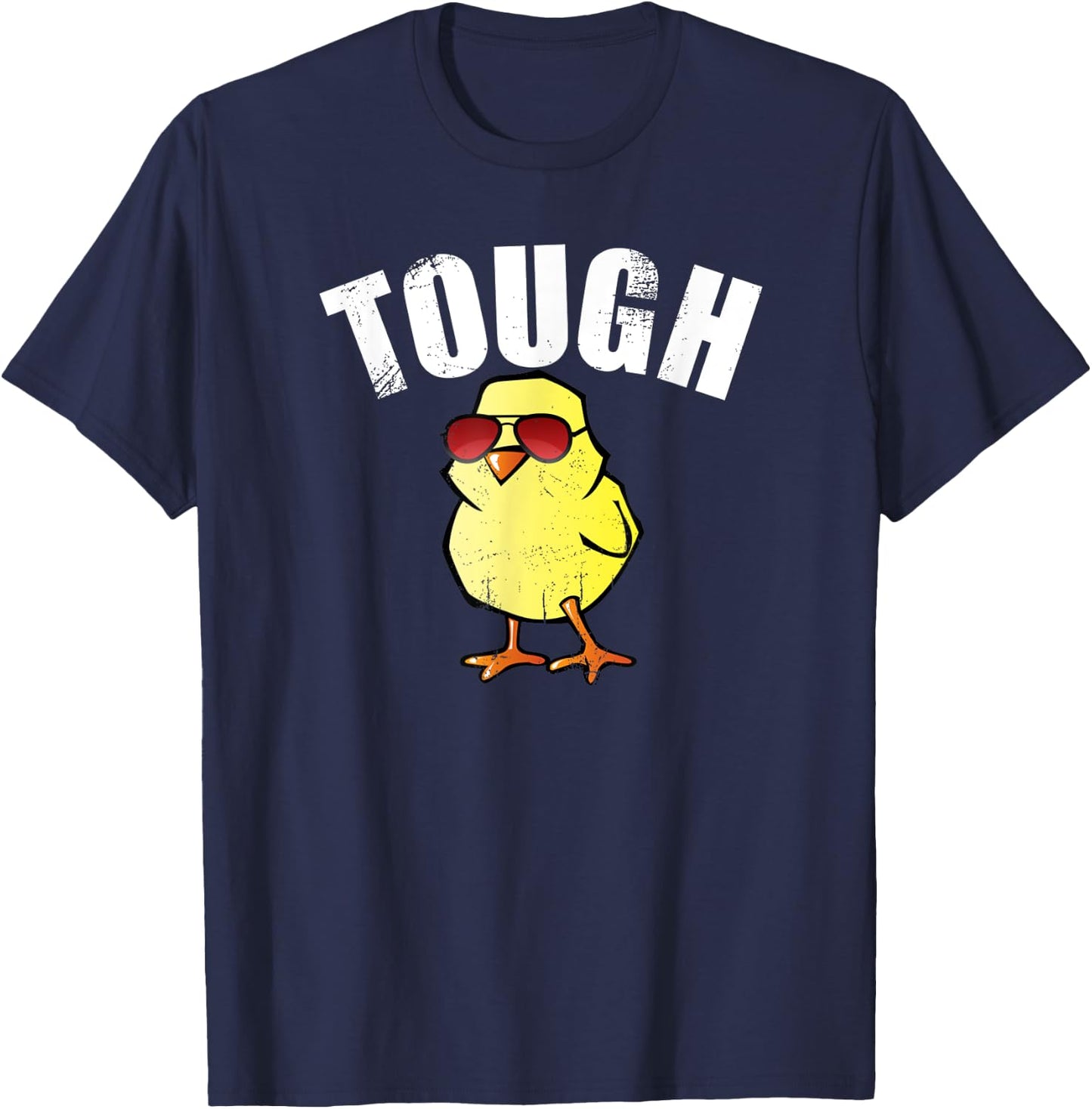 Cute Chick TOUGH CHICK Shirt Baby Chick Feminist Empower T-Shirt - T-Shirt | Navy