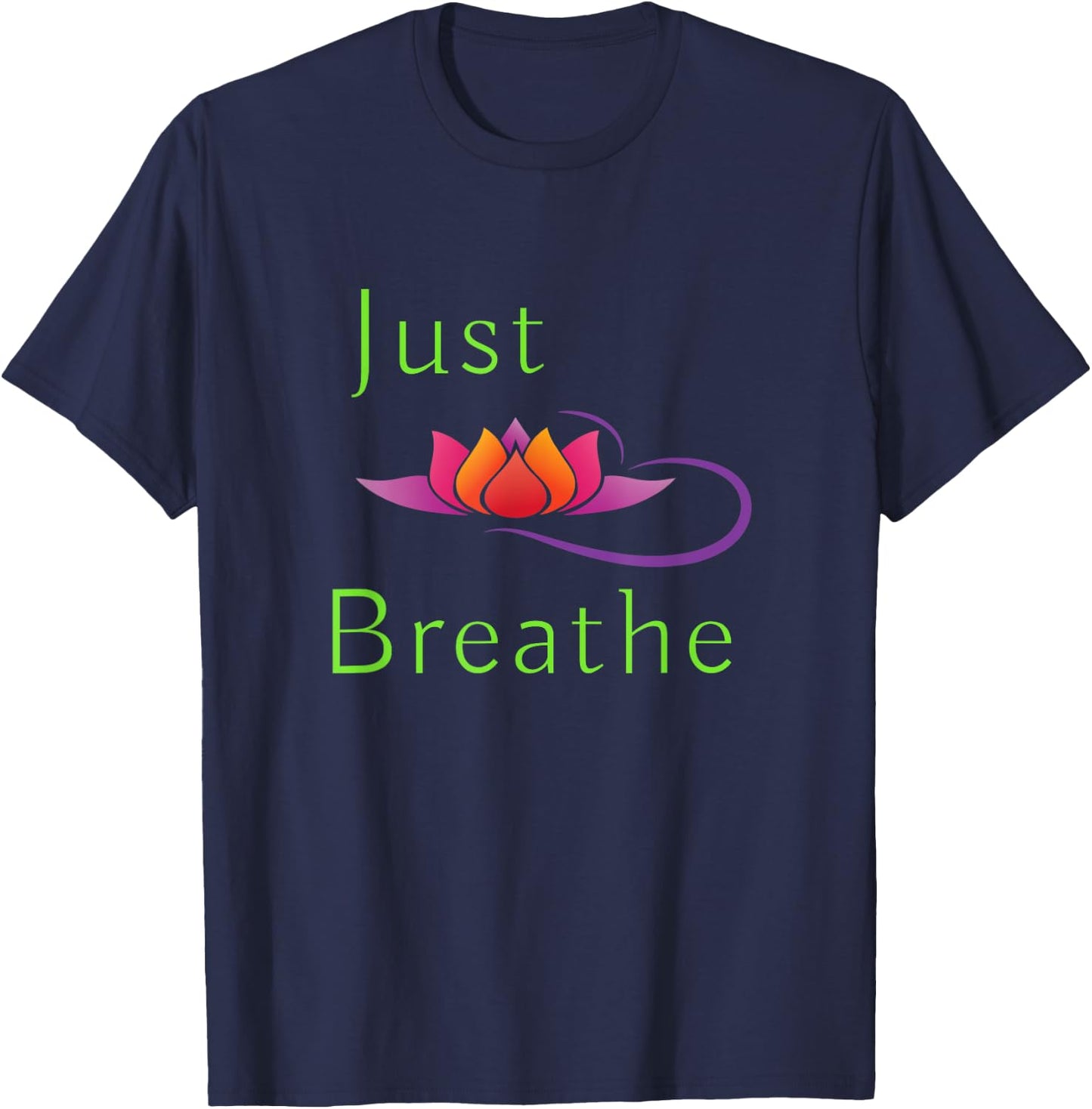 Just Breathe T-Shirt - T-Shirt | Navy