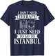 Istanbul Turkey City Skyline Map Travel T-Shirt - T-Shirt | Navy