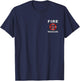 Fire Rescue Fire Fighter Fireman Kids Youth Adult Boys Girls T-Shirt - T-Shirt | Navy