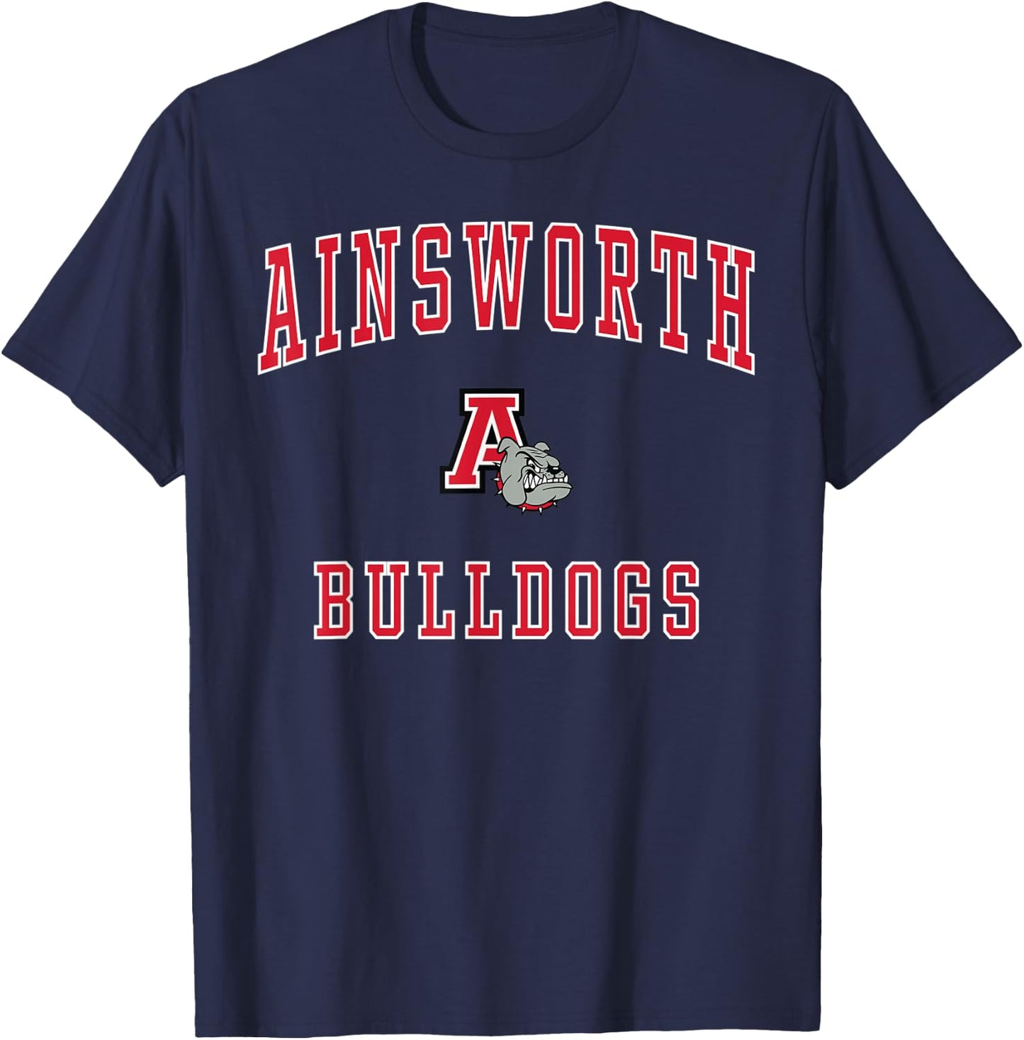 Ainsworth High School Bulldogs T-Shirt - T-Shirt | Navy