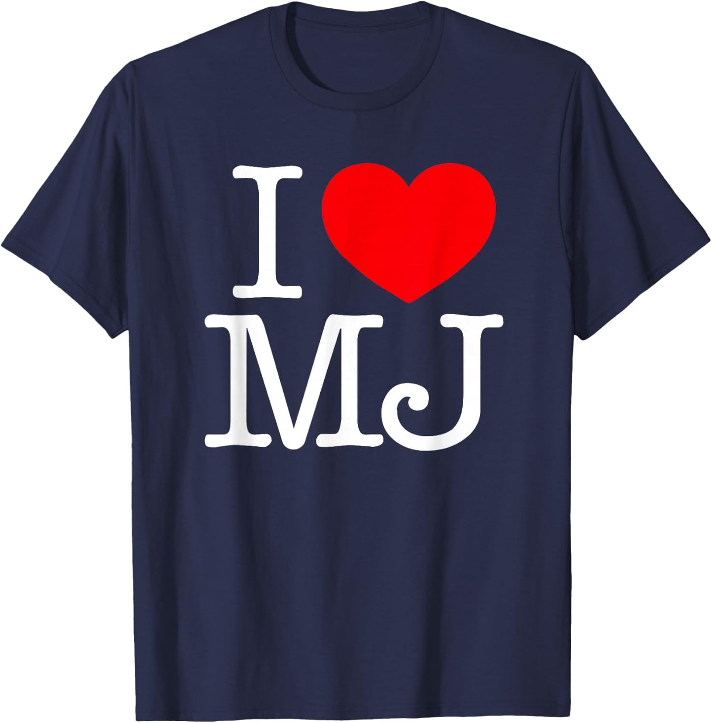 I Love (Heart) MJ T-Shirt - T-Shirt | Navy