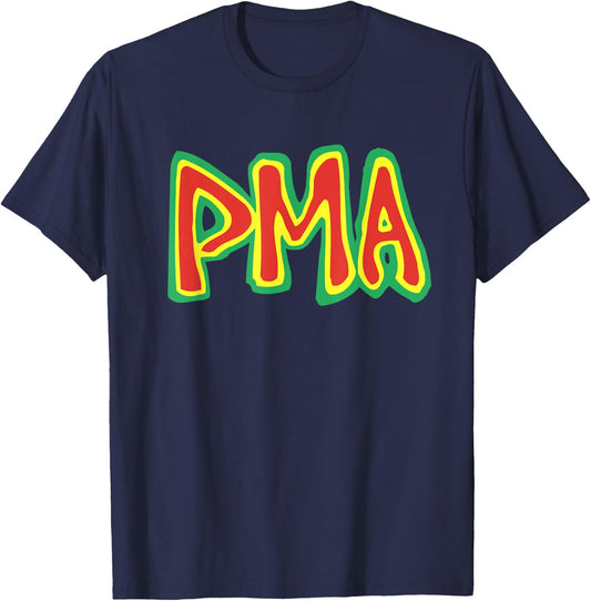 PMA - Positive Mental Attitude classic hardcore punk DC NY T-Shirt - T-Shirt | Navy