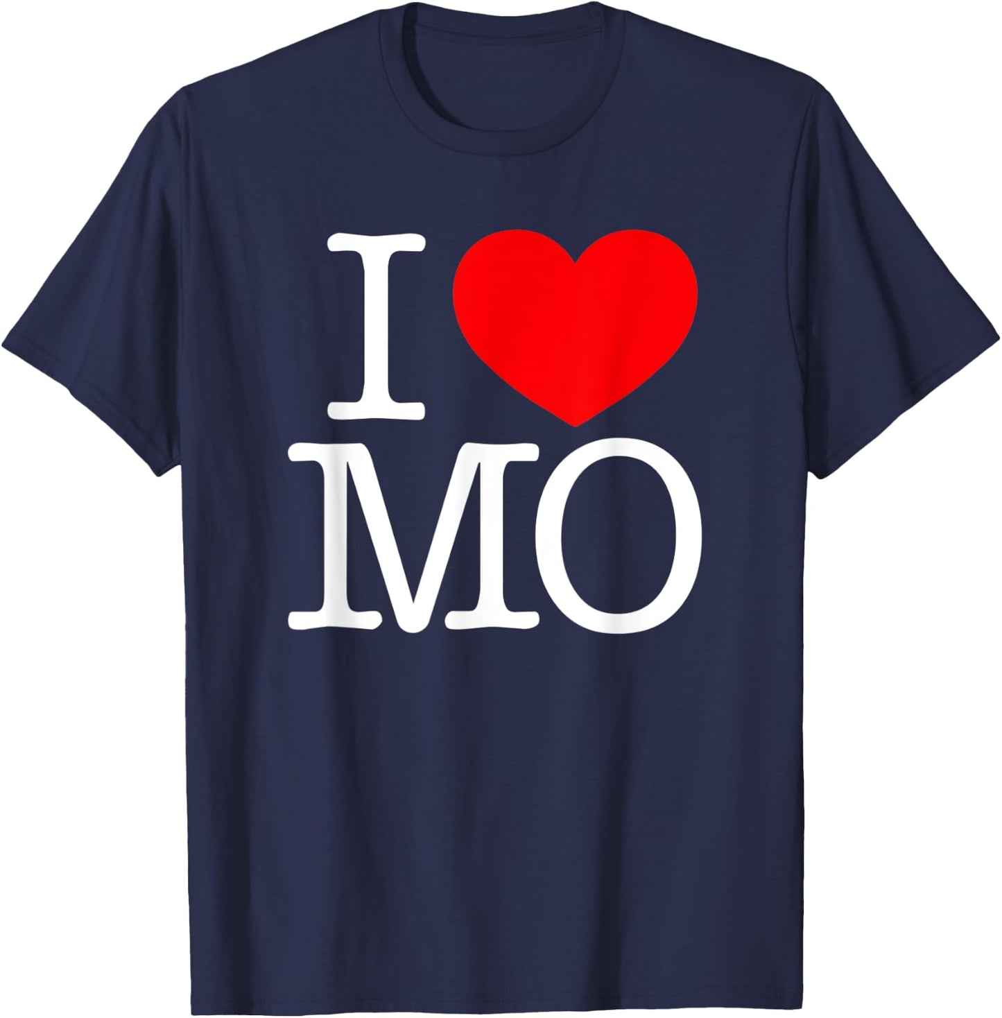 I Love (Heart) MO T-Shirt - T-Shirt | Navy