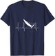 Catamaran trapeze sailing Pulse Frequency T-Shirt - T-Shirt | Navy