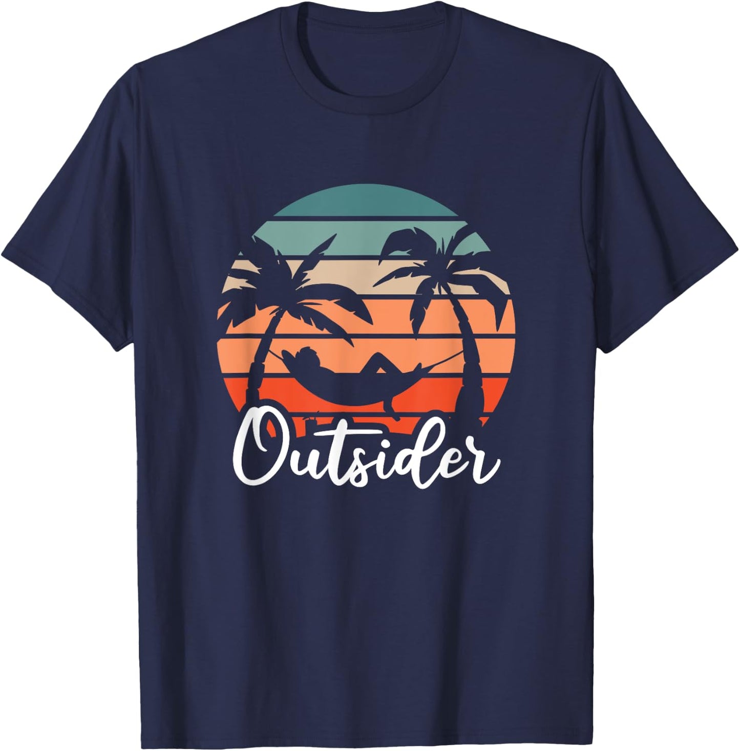 Outsider - Holiday Vacation Outdoor Lover T-Shirt - T-Shirt | Navy