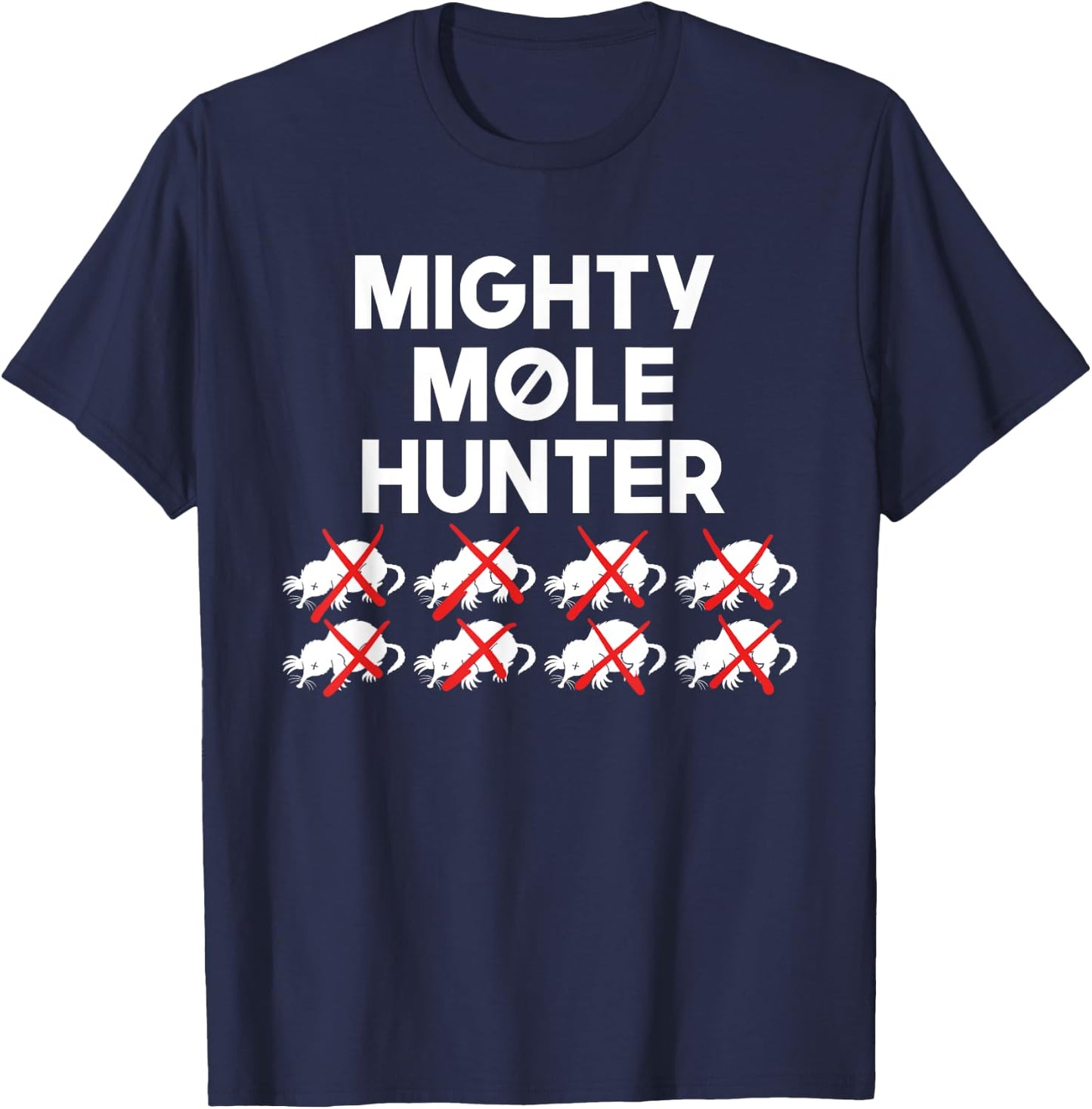 Mighty Mole Hunter T-Shirt - T-Shirt | Navy