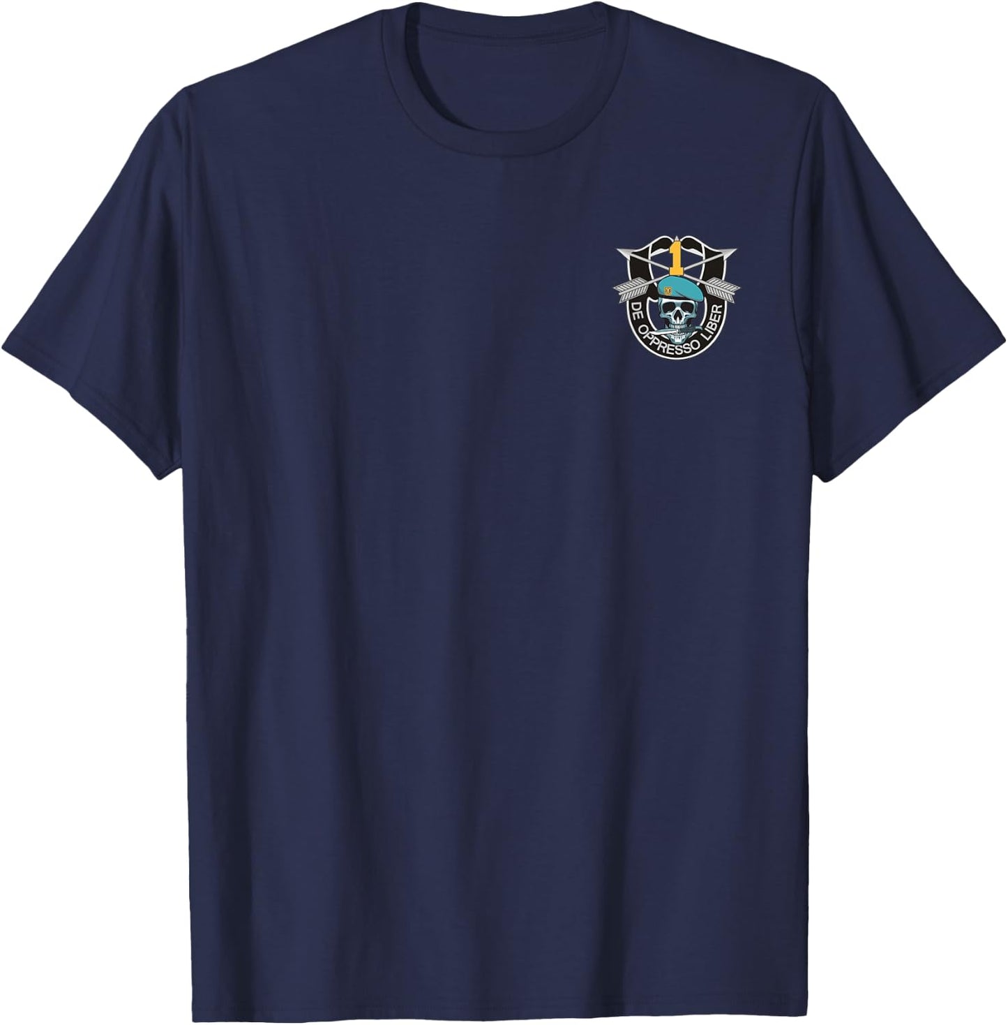1st Special Forces Group Patch (1st SFG) Shirt - 4th of July T-Shirt - T-Shirt | Navy