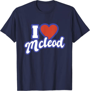 I Love Mcleod T-Shirt - T-Shirt | Navy