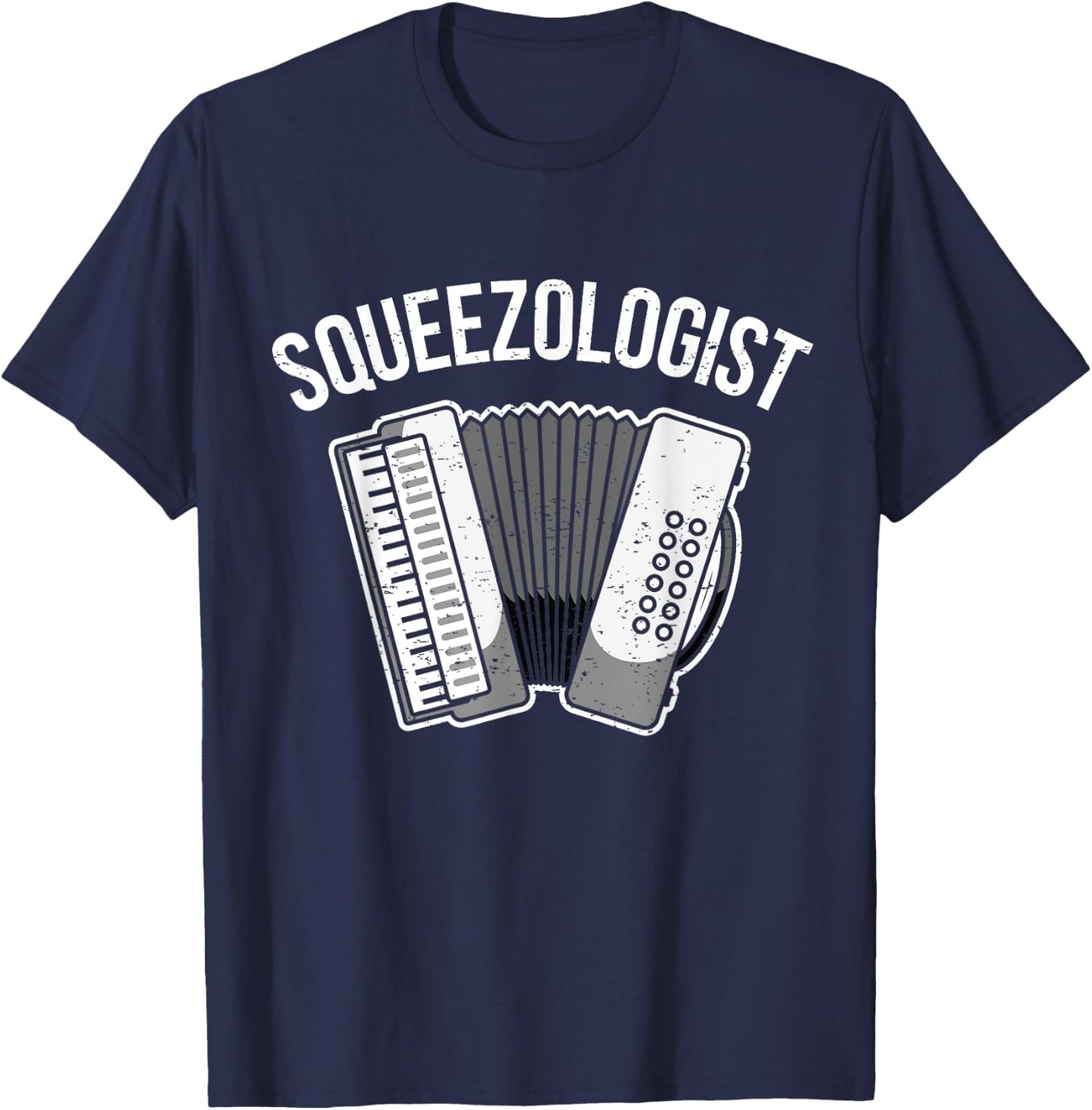 Accordion Player Schiffer Piano Accordion T-Shirt - T-Shirt | Navy