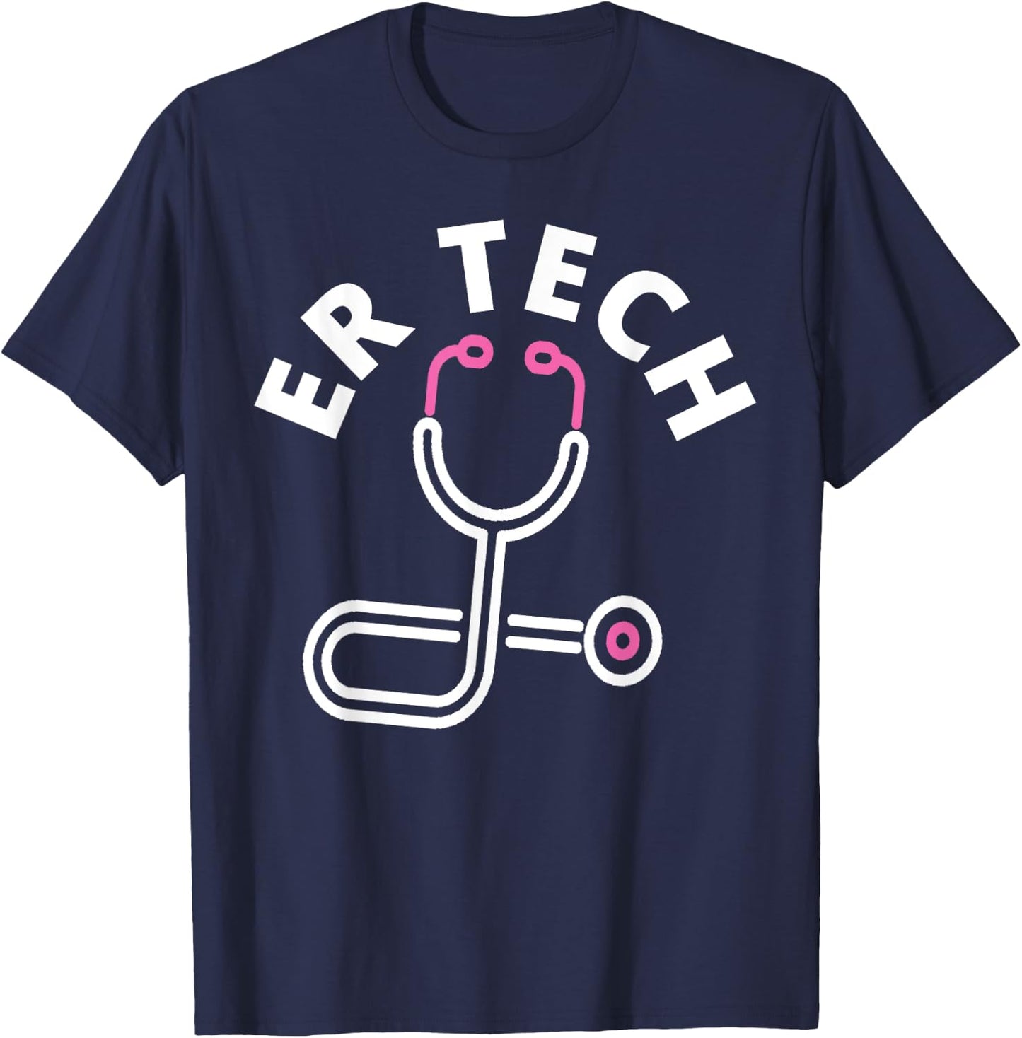 ER Tech Technicians Design - Emergency Room Nursing Staff T-Shirt - T-Shirt | Navy