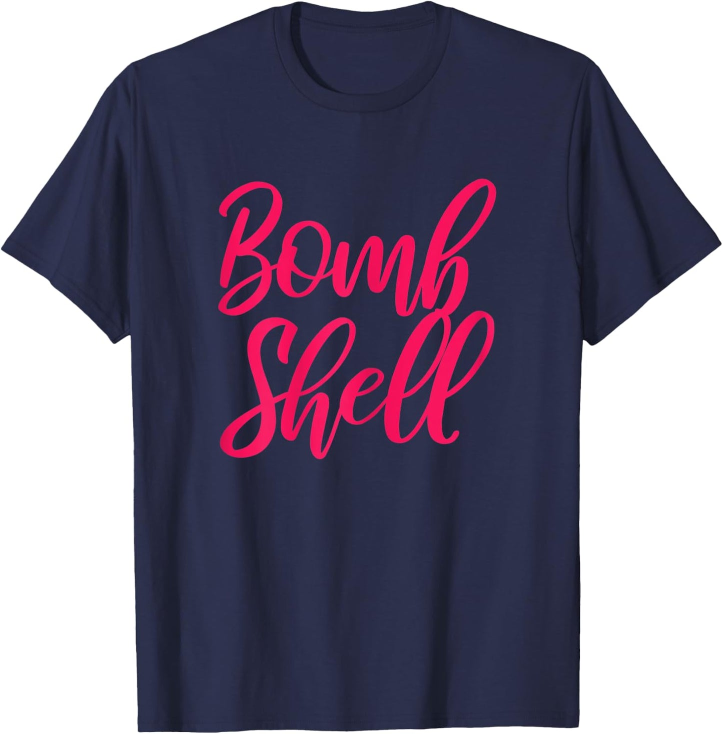 Bombshell - Casual & Gym Apparel For Girls and Women T-Shirt - T-Shirt | Navy