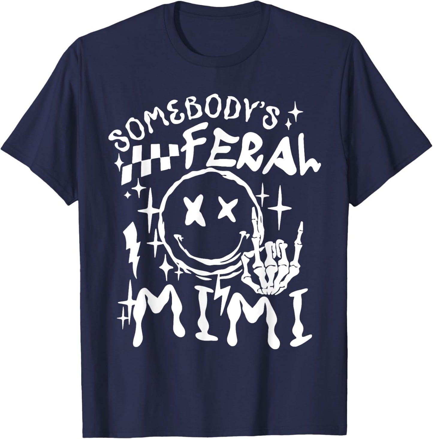 Somebody's Feral Mimi T-Shirt - T-Shirt | Navy