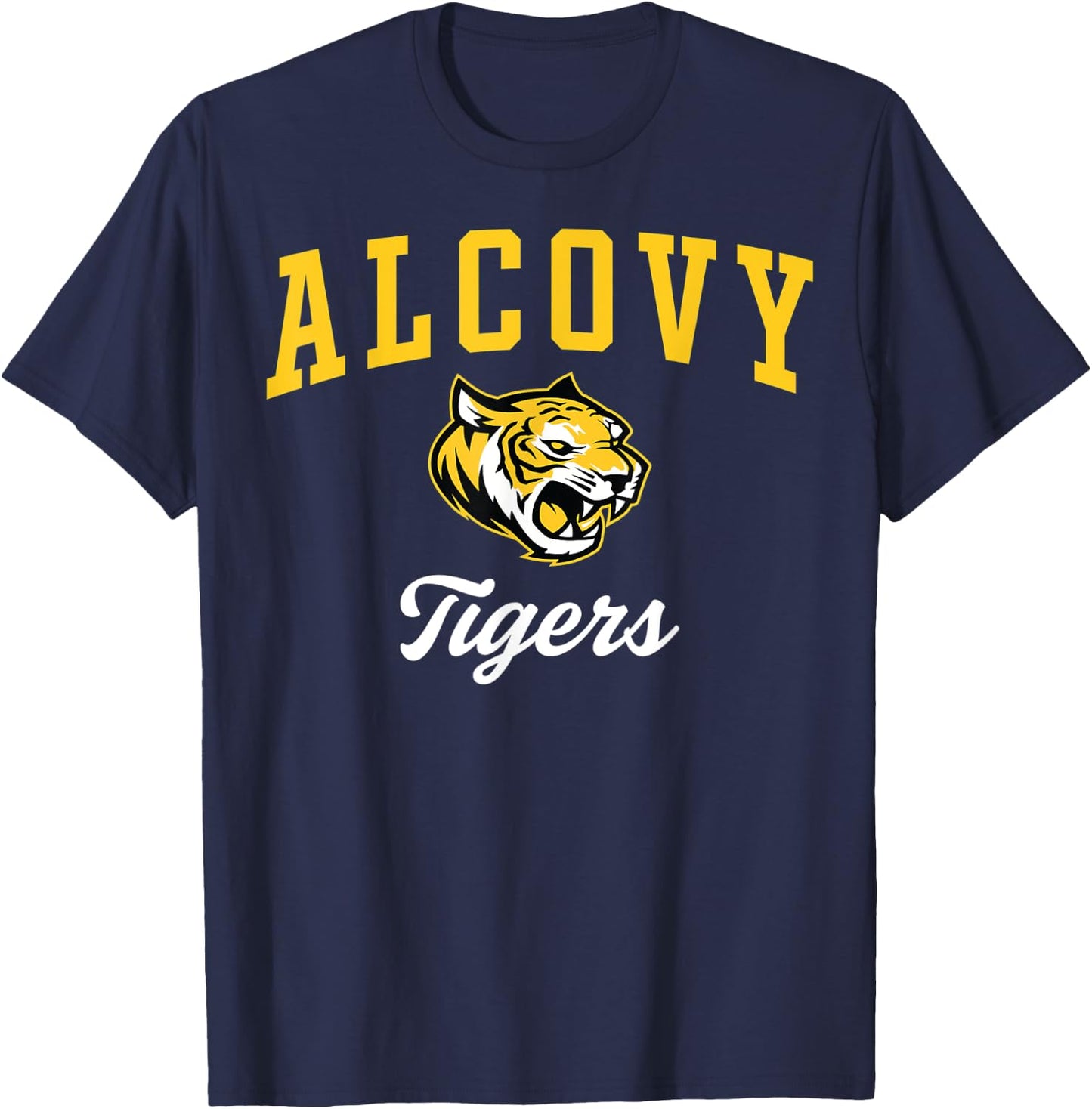 Alcovy High School Tigers T-Shirt - T-Shirt | Navy