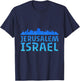 Jewish Jerusalem Design I Love Israel T-Shirt - T-Shirt | Navy