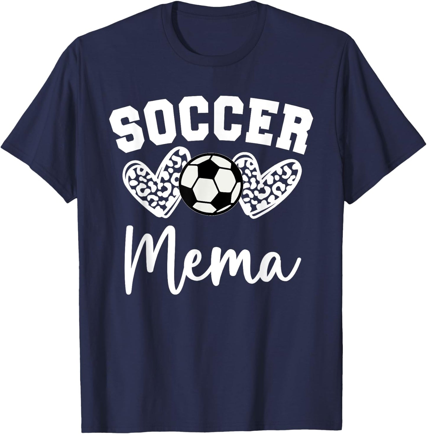 Soccer Mema Matching Family Soccer T-Shirt - T-Shirt | Navy