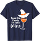 Keep the Candy I'll Take Wine T-Shirt - T-Shirt | Navy