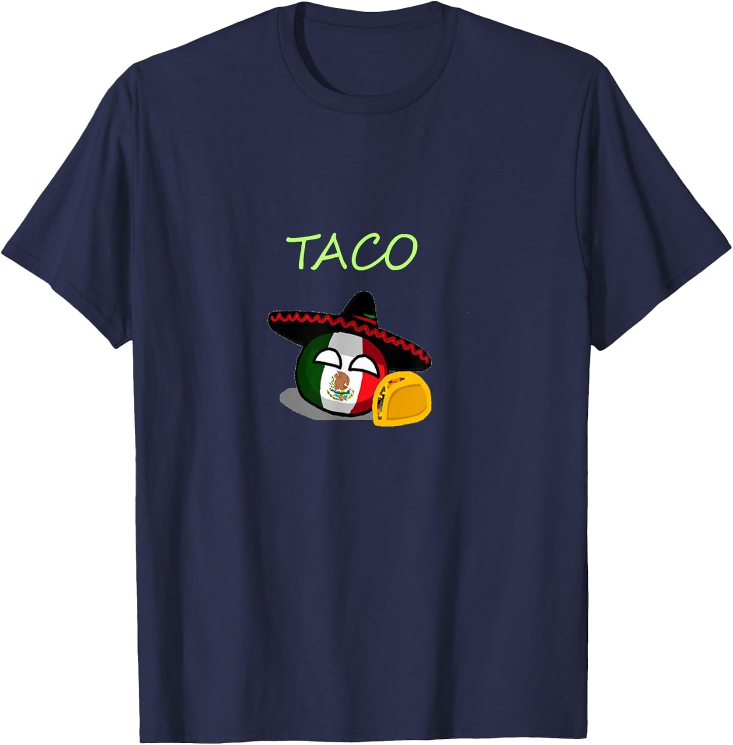 countryballs Mexico T-Shirt - T-Shirt | Navy