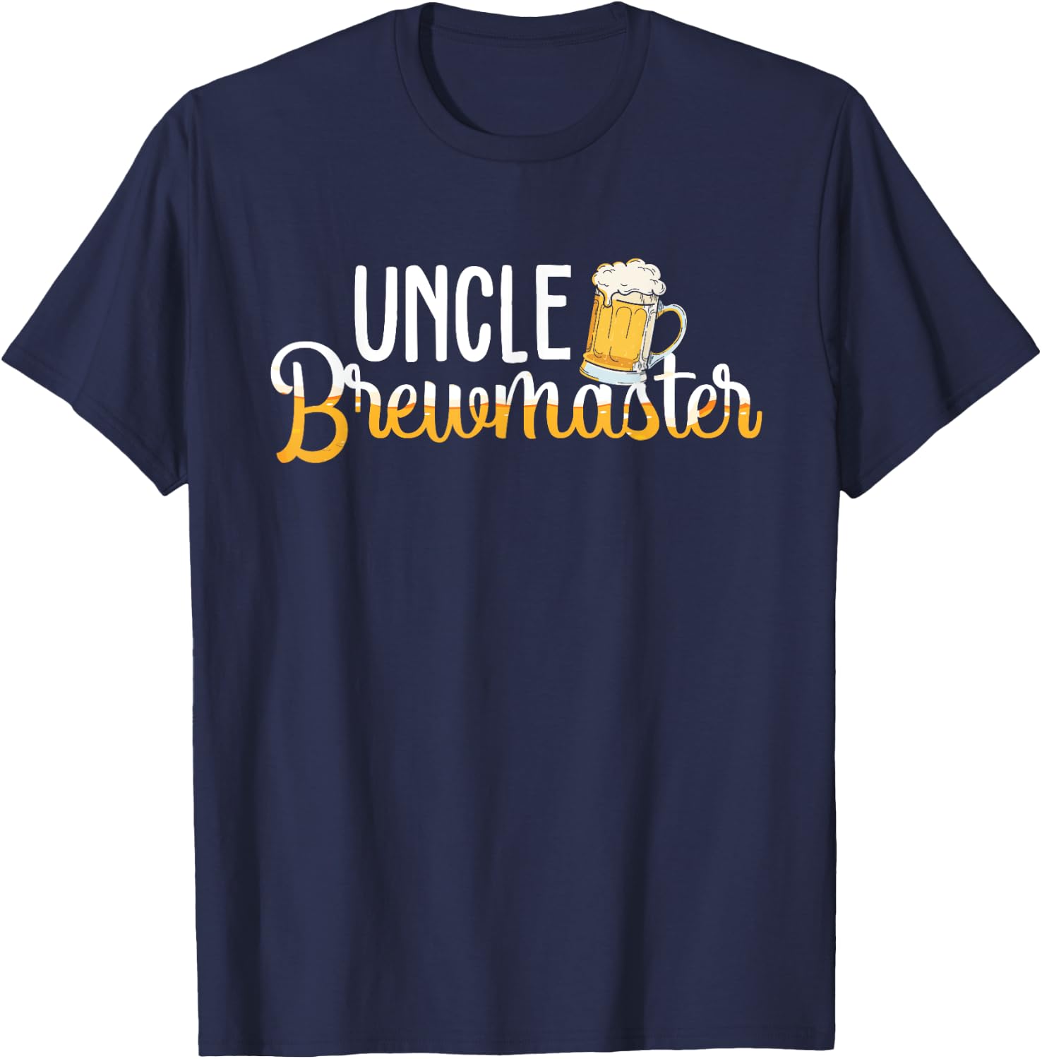 Uncle Brewmaster - Gifts For Beer Brewers Brewmaster Outfit T-Shirt - T-Shirt | Navy