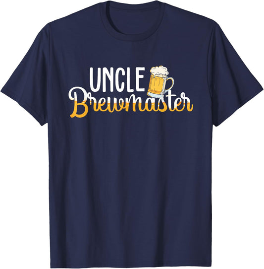 Uncle Brewmaster - Gifts For Beer Brewers Brewmaster Outfit T-Shirt - T-Shirt | Navy