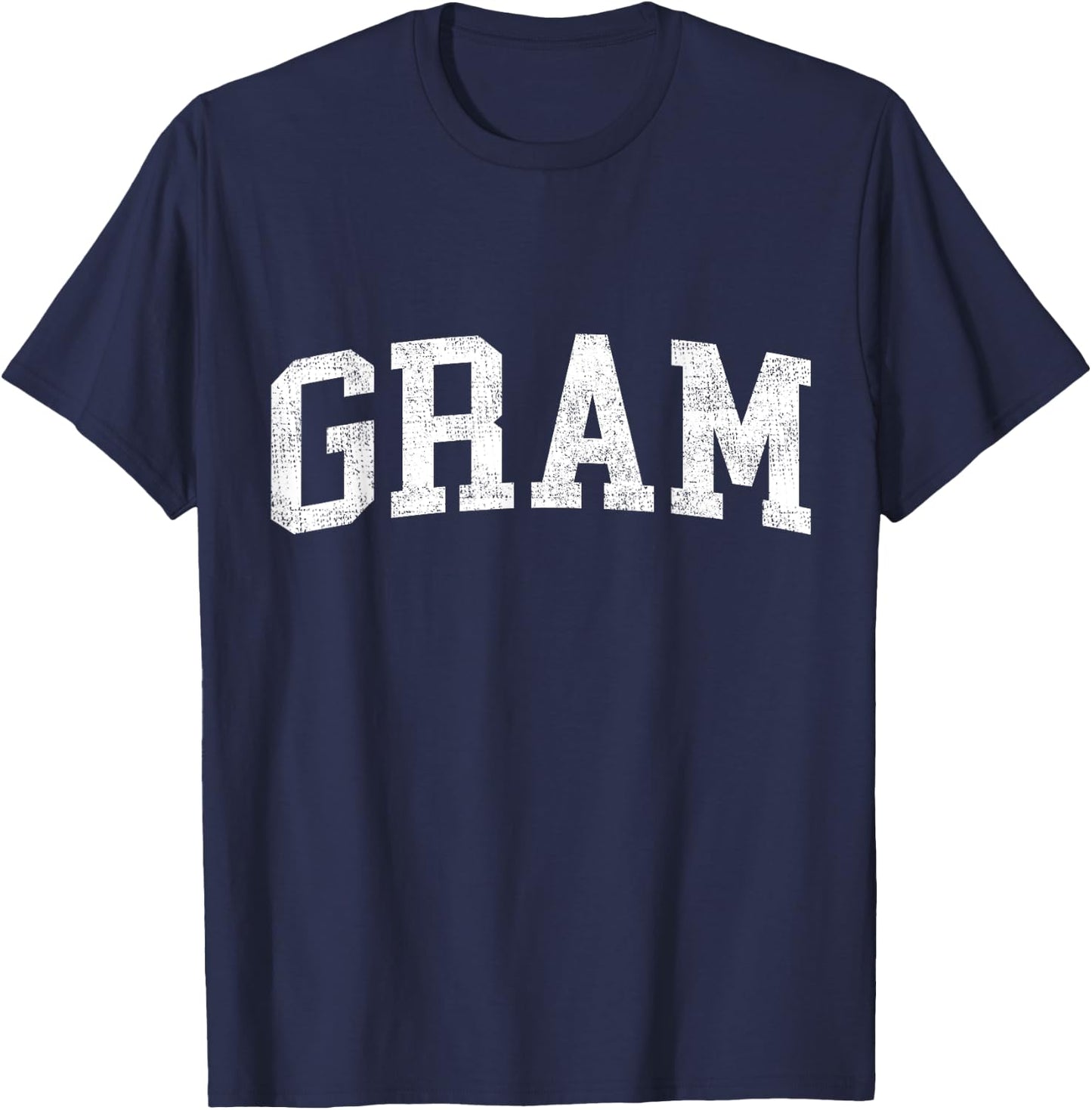 Gram Classic Bold Font Gram Birthday Gift , Small, Black T-Shirt - T-Shirt | Navy