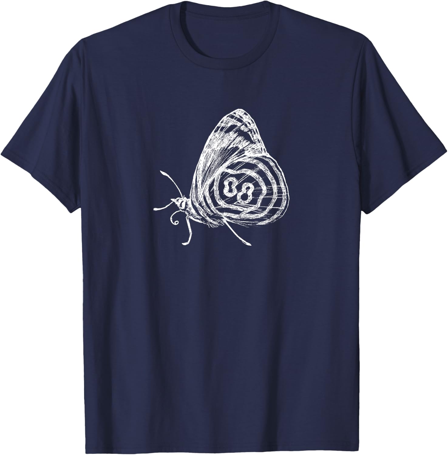 Anna's Eighty-eight Shirt Butterfly Insect Bug T-Shirt - T-Shirt | Navy