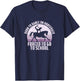 Born To Dance On Horseback, Funny Equestrian Vaulting T-Shirt - T-Shirt | Navy