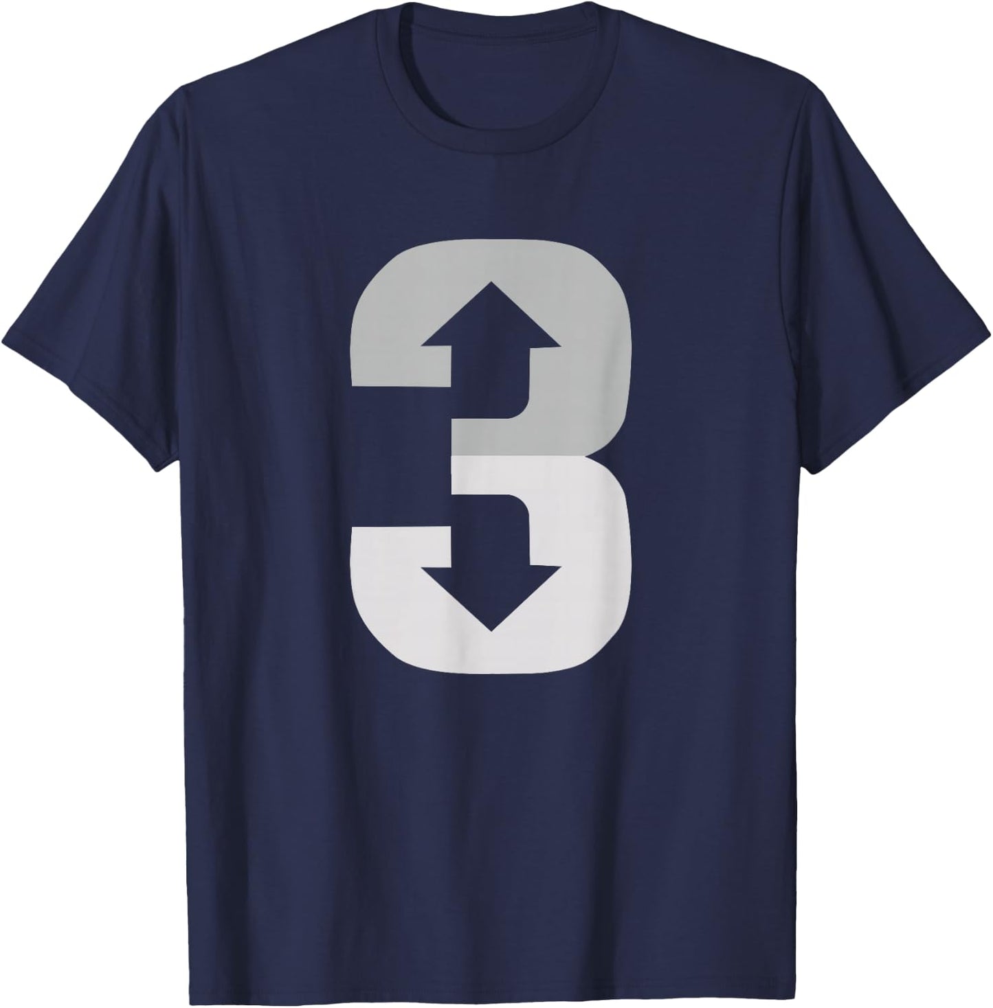 3 Up 3 Down | Three Up Three Down Baseball T-Shirt - T-Shirt | Navy