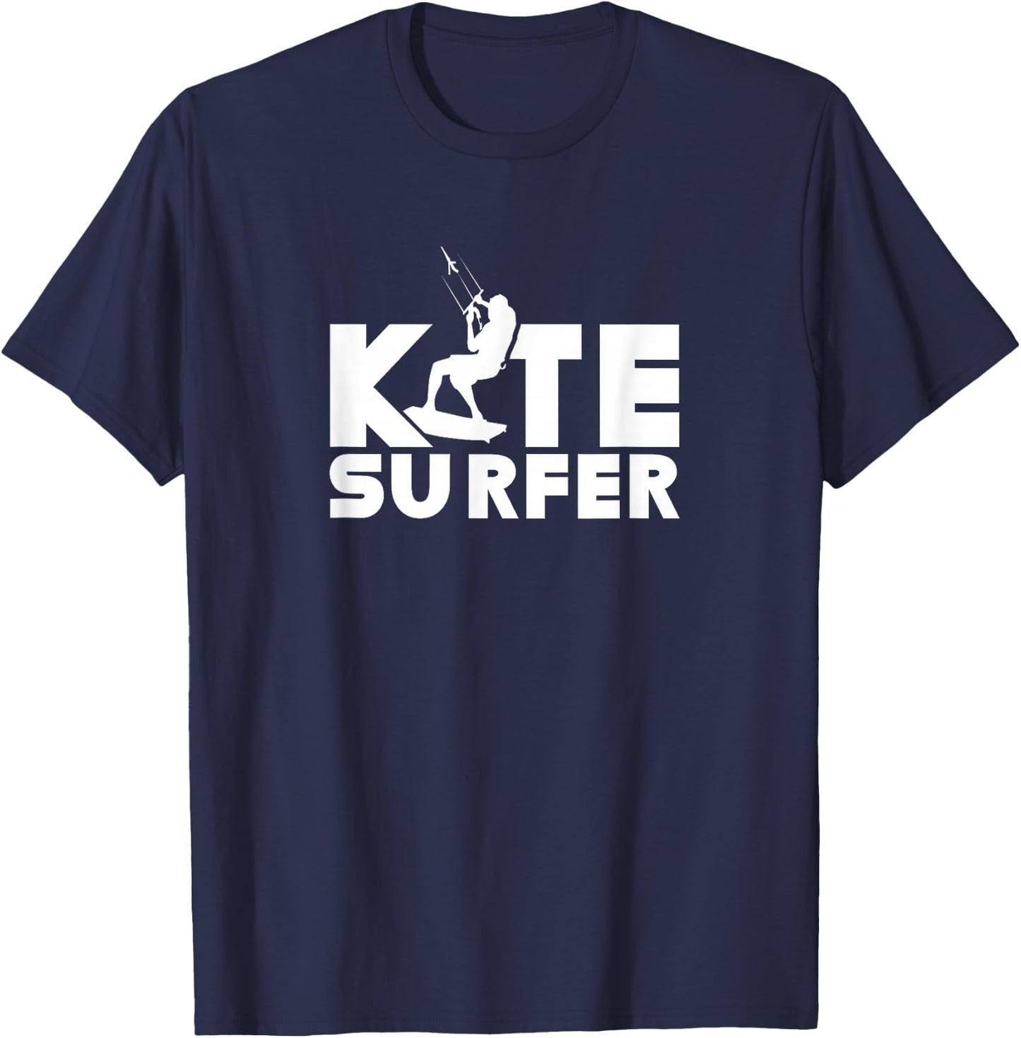 Kitesurfer Kite Surfing Kitesurfing Kiting Kitesurf T-Shirt - T-Shirt | Navy