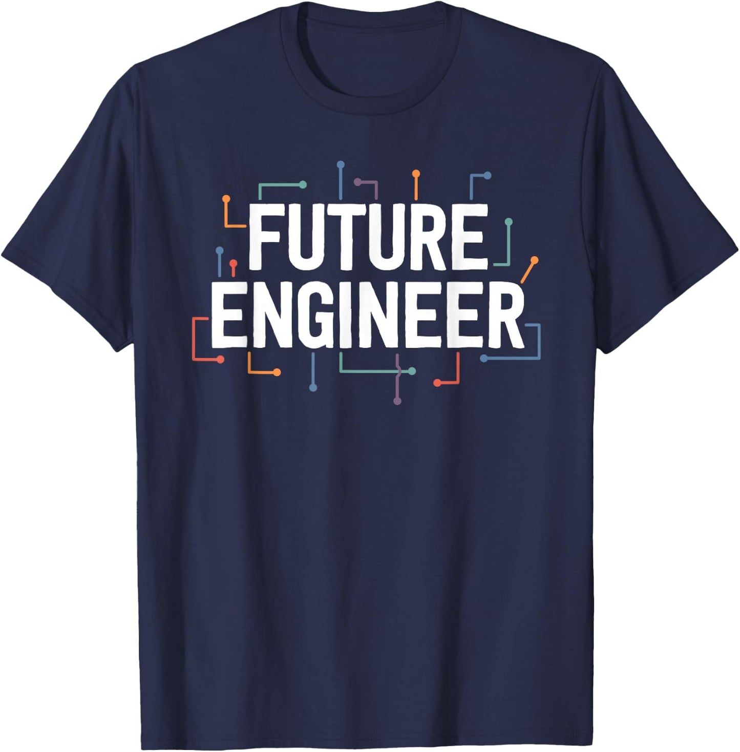 Electrical Engineering Shirt Circuit Kids Future Engineer T-Shirt - T-Shirt | Navy