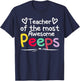 Teacher of the Most Awesome Peeps T-Shirt - T-Shirt | Navy